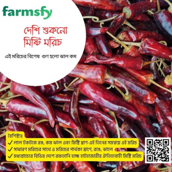 দেশি শুকনো মিষ্টি মরিচ